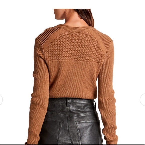 Isabel Marant Etoile Koyle sweater 42 L camel crew sweater caramel wool jumper - Picture 11 of 12